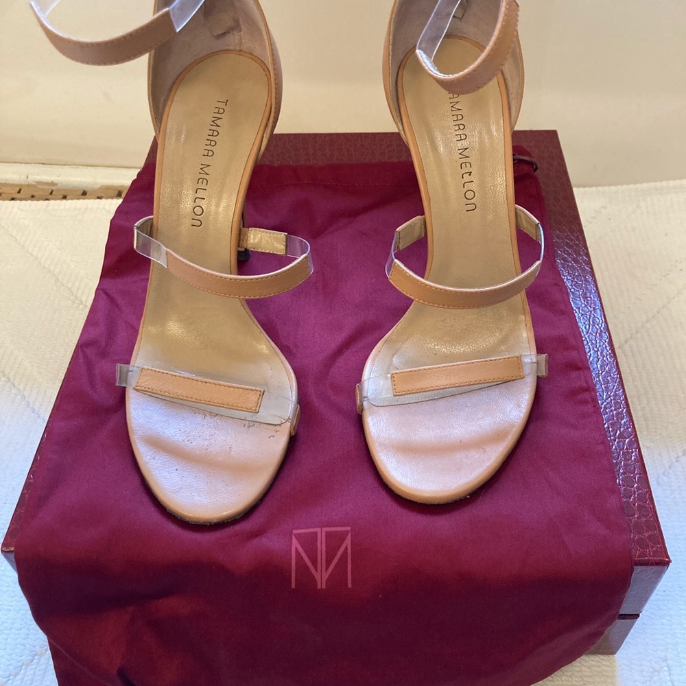 Tamara Mellon Frontline shoes. Size 38.5.  Color is Nappa
